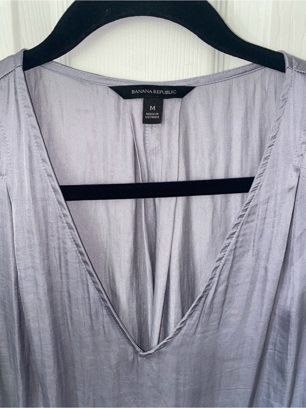 Gray Banana Republic Silky Top